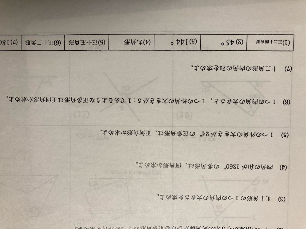 6 の考え方と解説をして欲しいです １つの内角と１つの外角の和は１８ Yahoo 知恵袋