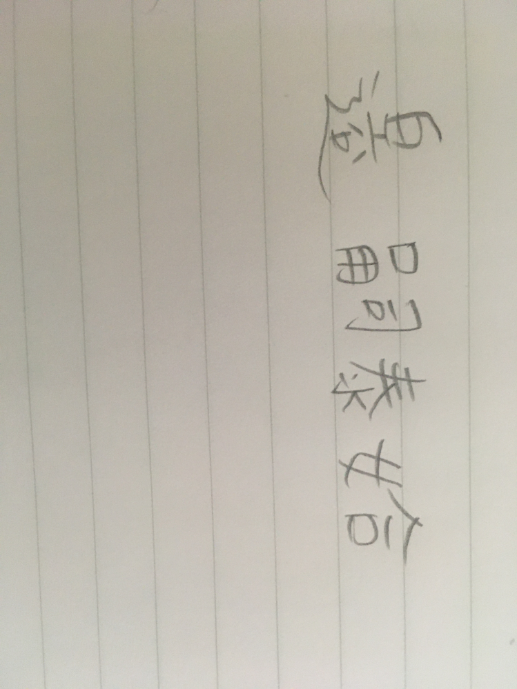 この漢字はなんて読みますか？