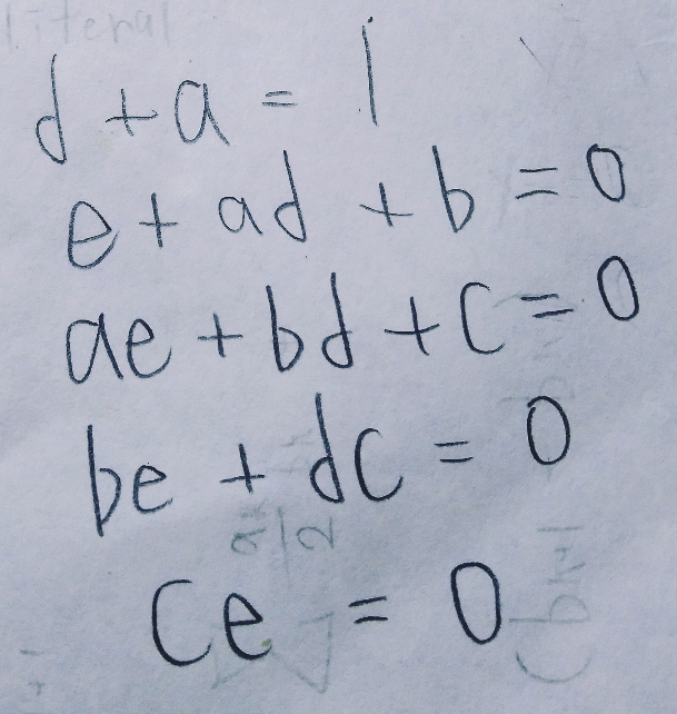 この連立方程式解くのはコンピューター使わないと無理ですか？