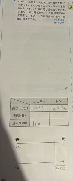 もうすぐテストなのですが 距離系の問題が一問もわかりません 中学一年 Yahoo 知恵袋