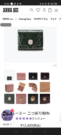 今年で25歳になった女です Annasuiのこの財布を買いたいのですが 年齢的 Yahoo 知恵袋