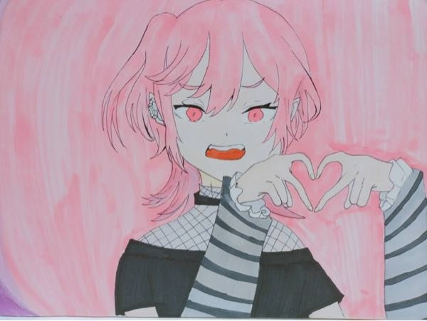 小6女子です 絵の評価をお願いしたいです すりぃ様の ラヴィ という Yahoo 知恵袋