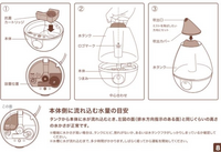 shizuku plus 加湿器の故障？水蒸気が出てきません 使用頻度は購入当初少しの期間使ったのみで（2014年購入）押し入れにしまい込まれていました。白いカルキの様な物が軽く付いていたので洗い落としてみたのですが改善せず…浮き輪のような物もちゃんと浮いています。

購入当初抗菌カートリッジが付いていたのですが、カビて捨ててしまっていたので今はない状態です。ミストが出ない原因はカートリッジ...