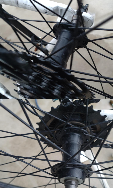 乗っている自転車(ディスクブレーキ)のホイールのエンド幅が135
