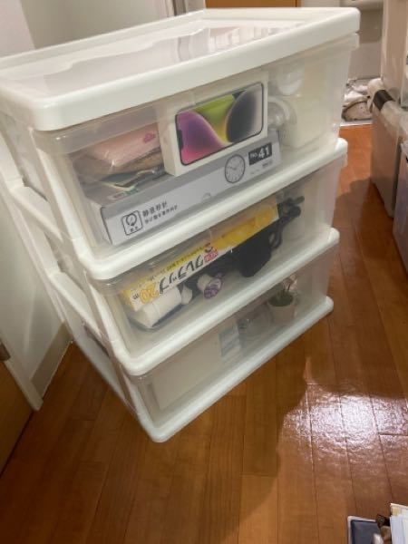 この三段ボックスをガムテープなどで固定してヤマト宅急便に依頼する