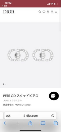 ディオールでピアスを買ったんですが、開けたらポストが根本から