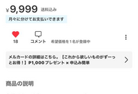 今メルカリを見ていたらこんな表示があったのですがこれはどんな状態