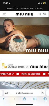 miumiuの偽サイトと知らず、商品を代引きで購入してしまいました