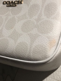 COACHのバックにシミ?汚れが着いてしまいたんですけど落とし方 COACHのバックにシミ?汚れが着いてしまいたんですけど落とし方