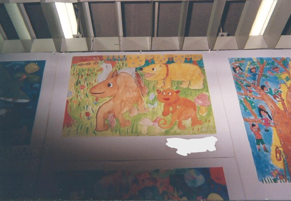 俺様が小4の時に描いた絵 小学校4年生が書いた絵ですがどう思います？ - 表情がいいし、色使い