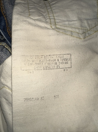 70's Levi's リーバイス 501 デニム 66前期 シングル 刻印6