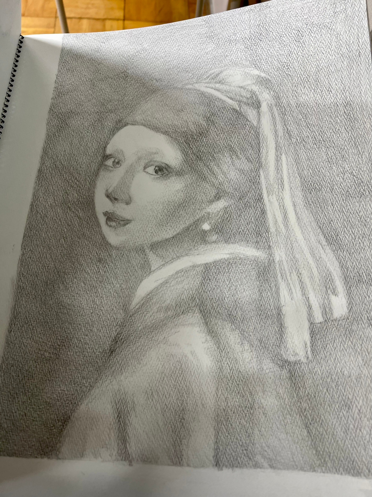 フェルメール【模写】真珠の耳飾りの少女　画家painterTMK真筆　肉筆模写 フェルメール【模写】真珠の耳飾りの少女画家painterTMK真筆肉筆模写