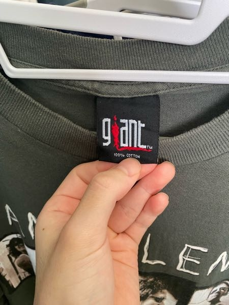 先日、古着でGiantのバンドTを購入しました。家に帰りタグ等調べていた