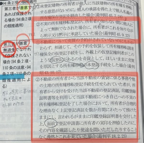 民法、94条2項の類推適用について質問です。 画像において上と下... 教えて！しごとの先生｜Yahoo!しごとカタログ