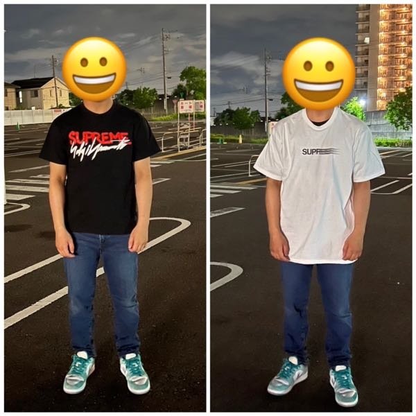 supremeのtシャツについて質問です。身長164cm体重60kg supremeのtシャツについて質問です。身長164cm体重60kg