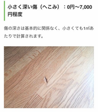 写真のような床の凹みで、退去費用3万円請求されたのですが、ぼったくりでしょうか？ 
