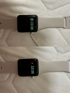 AppleWatchをメルカリで購入しました。到着後充電がなかったた