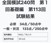 やばいです。第113回看護師国家試験を受ける者です。今日の模試の結果が酷く落ち... - Yahoo!知恵袋