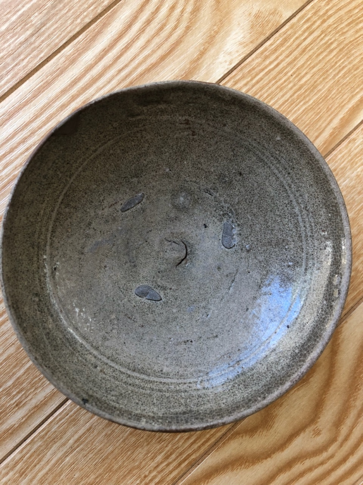 高麗青磁の中皿 骨董 古道具 高麗青磁の中皿 骨董 古道具