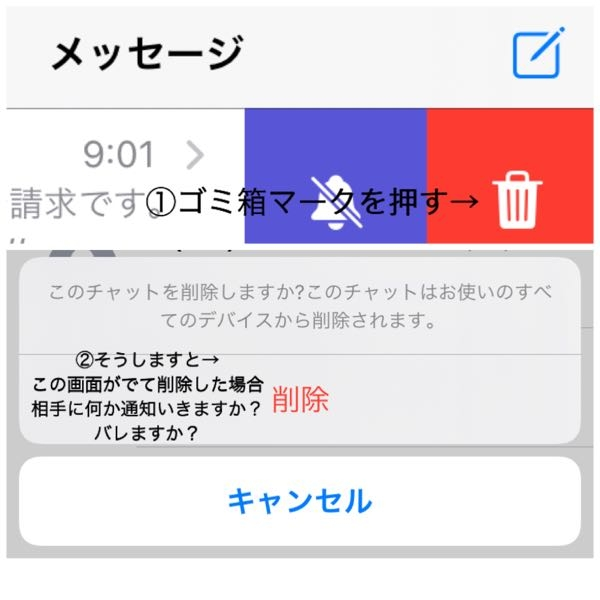 SMSを送ったらあと削除したら相手側も削除されますか？それと