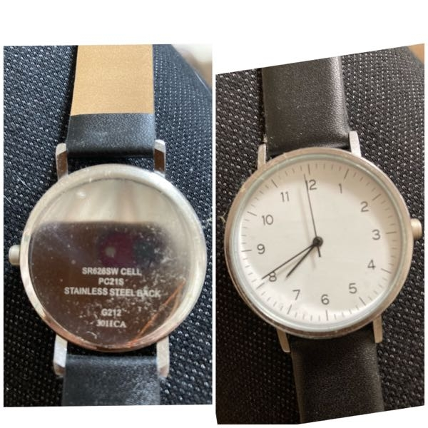 針が止まって動きません かなり安い時計ですが、父の形見です。 この腕時計を使えるようにするにはどうしたらいいですか？