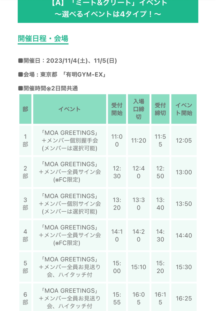 TXTの全員サイン会についてわかる方に聞きたいです。調べたら、1人5秒
