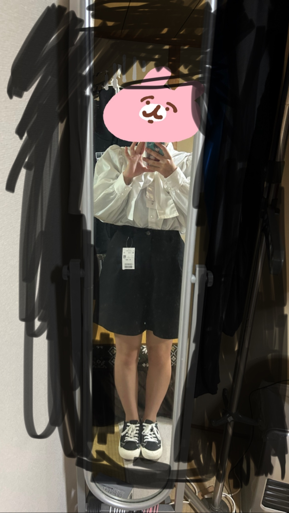 これにショートブーツって合いますか？？ O脚なので合うかわからないです
