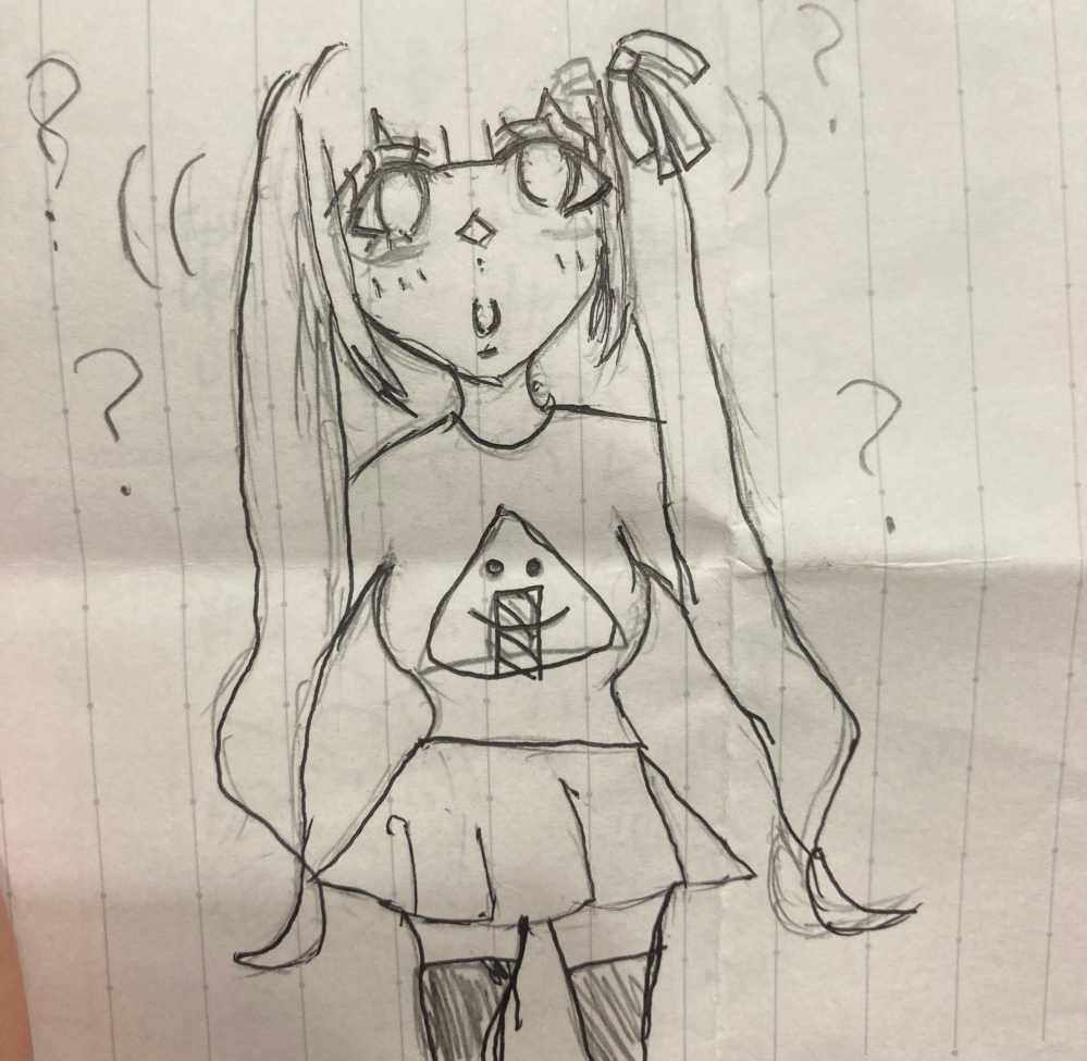 この絵の体、いろんな人におかしいと言われるのですが、具体的に教えてほしいです。手がないのは無視してください。体以外にも何かあればお願いします！