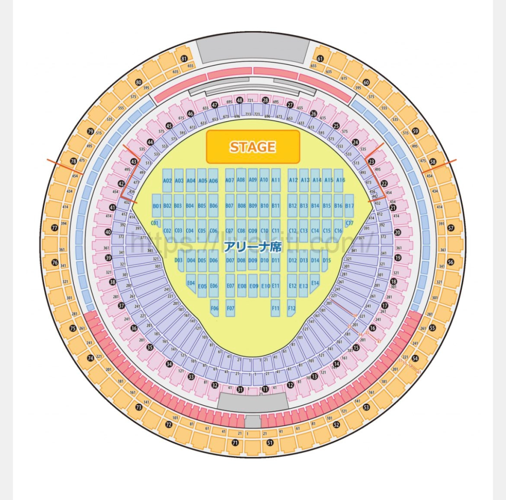 バンテリンドーム名古屋16日の座席が発表されました。1ゲート14通路スタンド1... - Yahoo!知恵袋