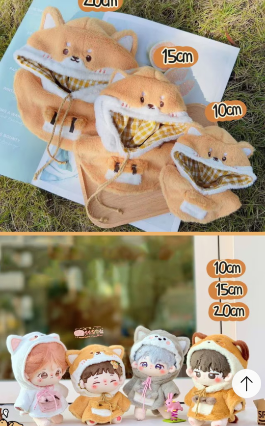 にじさんじこのようなぬい服の10cmをにじぱぺっとに着せたら大きいです