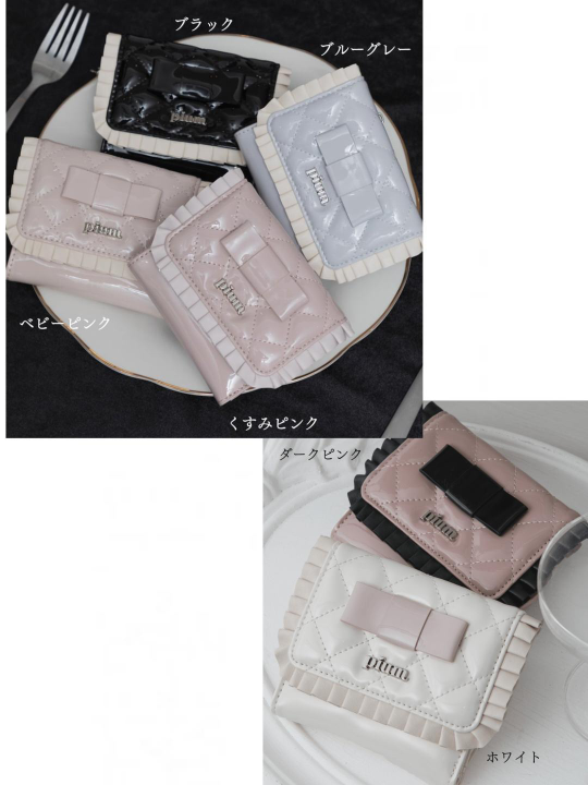 pium 財布 ピンク piumモノグラムウォレット 財布 ピンク