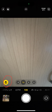 iPhone14proを使っているのですが、写真を撮る時に出てくる花の