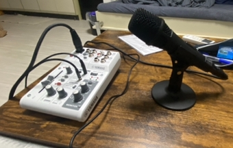 AG03mk2にマイクの音がうまく入りません！！最近初めてのオーディオ