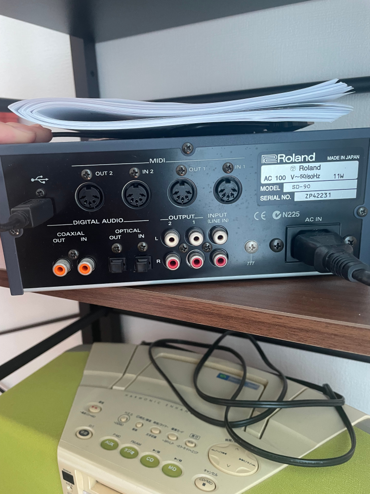 私はRolandのsd-90を音源モジュールとして使用したいのですが 私はRolandのsd-90を音源モジュールとして使用したいのですが
