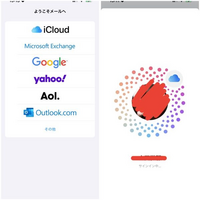 至急

weverseというアプリでメールアドレスを非公開でAppleでログインをしたらメールが届かず困っています。 色々調べてiCloudのメールアドレスに転送されるように設定ではなっているのですが、iCloudメール自体使うのが初めてで左側スクショの画面からiCloudをタップしてログインしようとしたのですが一生右側スクショの画面です。対処法ありますか？