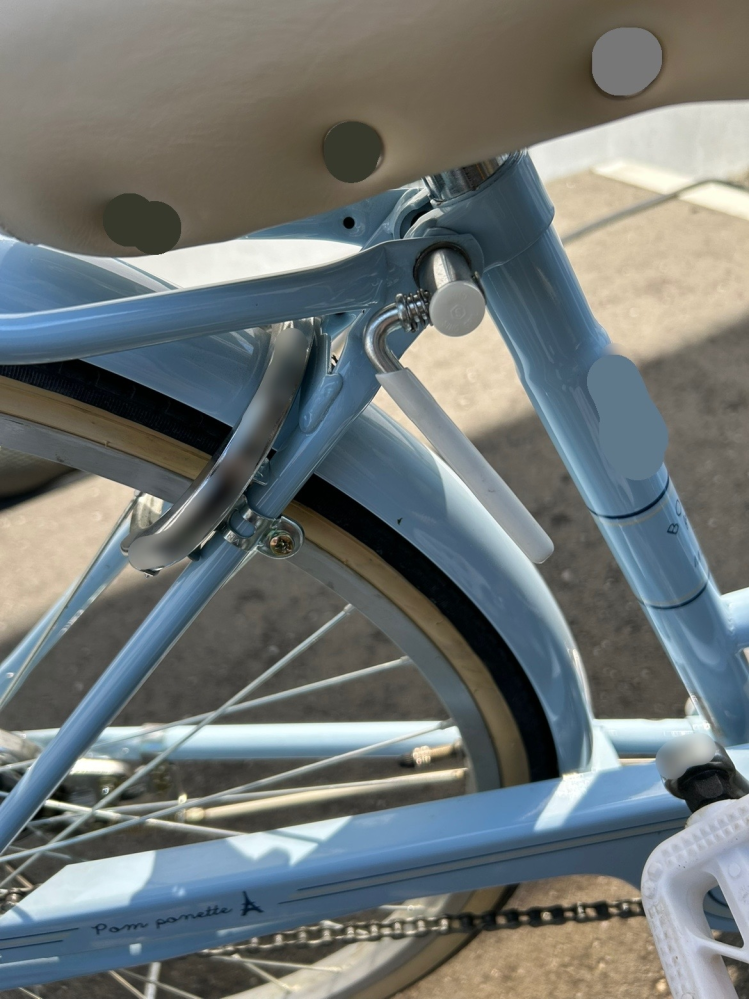 急募レバーがついているこの自転車のサドルの高さの変え方を教えて 