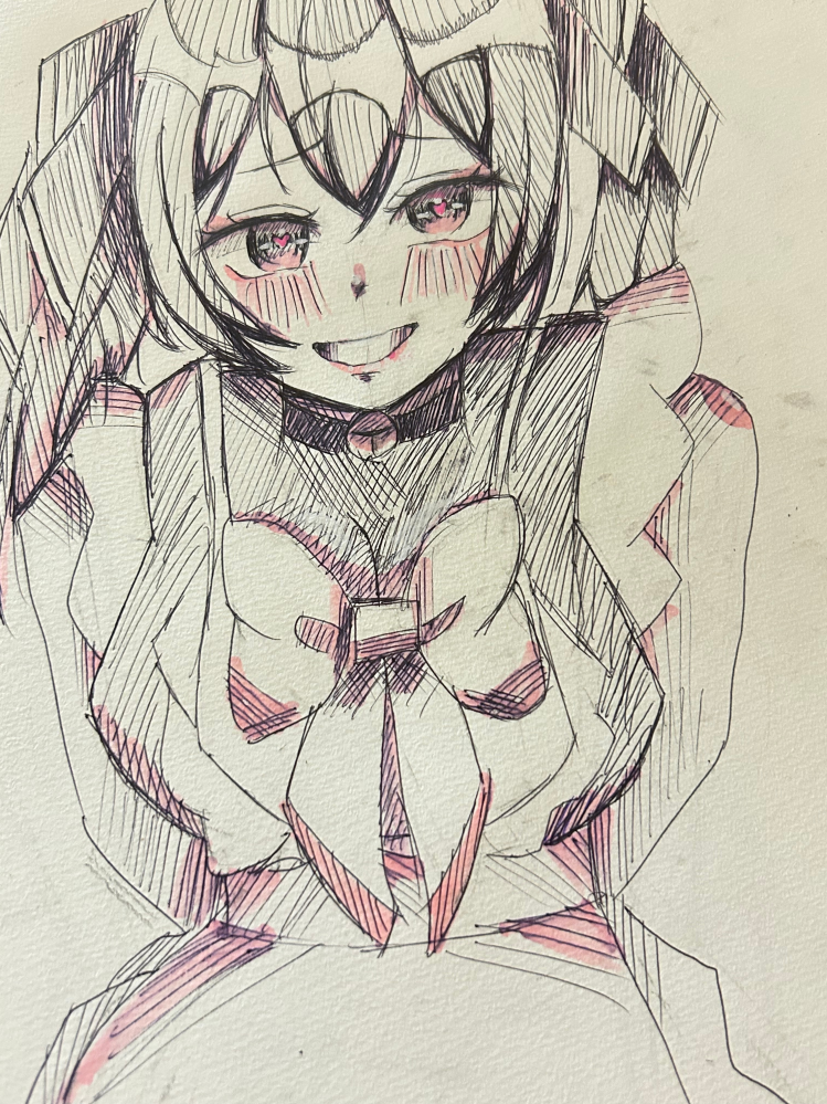 中学二年生です。私は絵を描いていて、将来漫画家兼イラストレー