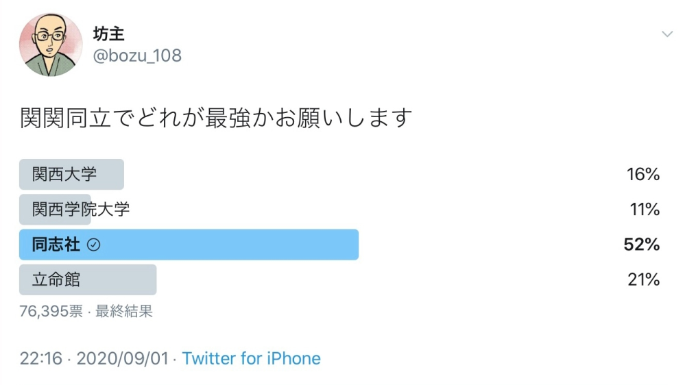 同志社＞立命館＞＞関大≧近大≧関学と先生から教わったのですが実際どうなの？同志... - Yahoo!知恵袋