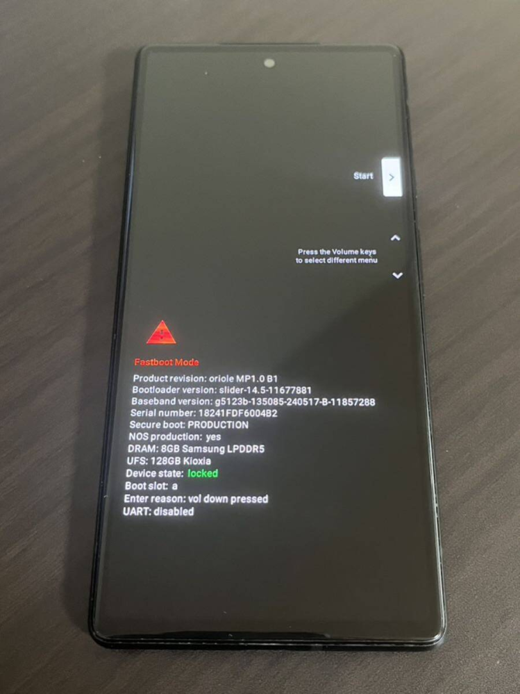 pixel6の初期化時にエラーが起こりこのような画面になってしまいま