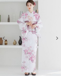 Dita 浴衣 夏の牡丹重ね 2025 浴衣5点セット(ゆかた・帯・下駄・着付けマニュアル