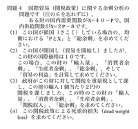 経済の市場分析？の問題なのですが解き方を教えてほしいです。お願いします。 