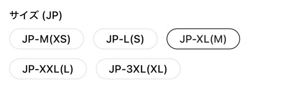 この表記は日本ではLサイズだけどS表記ってことですか？ 私は普段LかXLを買っています。どの服のサイズなら合いますか？