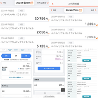 ソフトバンクのケータイ代はカード払いで、PayPayのソフトバンクのまとめて支払いの二重に請求が来ている件について質問です。
カードの8月の請求明細の中に ソフトバンクM(07月)とあり、マイソフトバンクを見るとPayPayをチャージした分のまとめて支払いの合算の額になっていました。
しかしカード明細の7月にもソフトバンクMと別にペイペイソフトバンクワイモバイルと言う請求が来ており、二重...