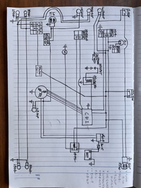 TW200E(2001年)のレストアをしています。現在配線作業をいちから