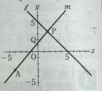 右の図で、点Ｏは原点、点Aの座標は（−4,−3）であり、直線Lは一次... - Yahoo!知恵袋