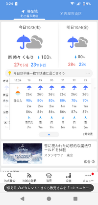 風速7mって台風並みでしょうか？名古屋ですが天気予報みたら明日
いきなり天気予報雨になって風が強いらしく 