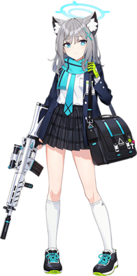 ブルアカのシロコのマフラーの巻き方を教えてください