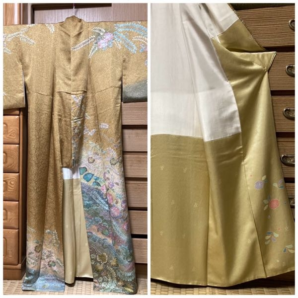 こちらの訪問着ですが、辻ヶ花ですが、八掛が共八掛ではないのですが 