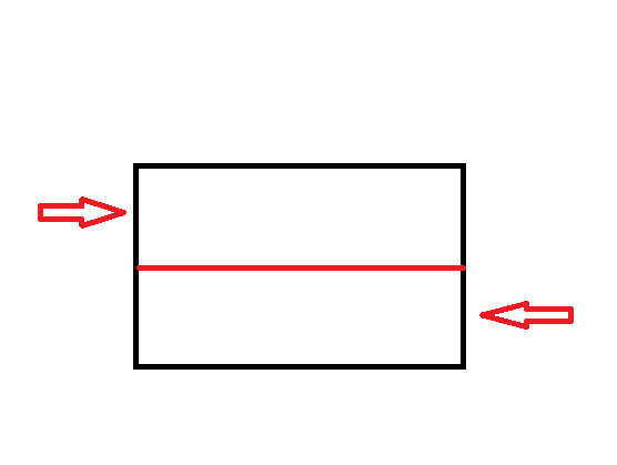 無印のスーツケースを持っている方に質問です。 ジッパーを閉じた状態で 画像の矢印の方向に力を加えた場合 スーツケースの上下はどのくらいずれますか？ 補足 わかりにくくてすみません。。 現在安物のスーツケースをつかっており このずれが気になっています