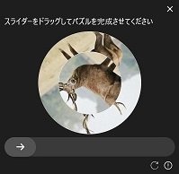 tiktokの「人操作」確認パズル(回転式)をドラッグできない。 tiktok が、 人が操作してることを証明させるためのパズルを表示して来たとき ドラッグの操作をしても全く絵が反応しないため、先に進めません。 今のパズルは回転式ですが、 昔の平行移動式のときはドラッグの操作に反応していました。 回転式のパズルで反応するようにするには、どうすればいいのでしょうか？ 環境は Windows10 、Firefox 132.0b3(64ビット) です。